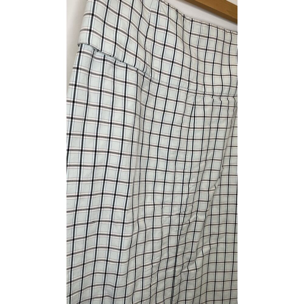Tibi Elliot Checked Wrap Asymmetrical Viscose Blend Banded Waist Skirt Size 10 - Picture 9 of 12